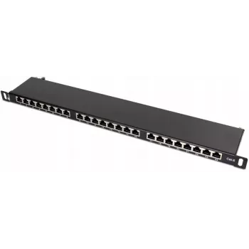 GETFORT PGF-6FTP24-B8 panneau de brassage FTP Cat.6 24 ports 0,5U noir