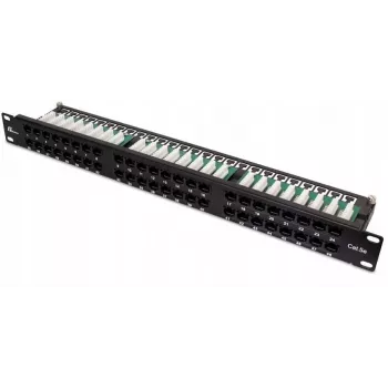 GETFORT PGF-5EUTP48-B9 panneau de brassage UTP Cat.5e 48 ports 2U 19 inch pour rack noir