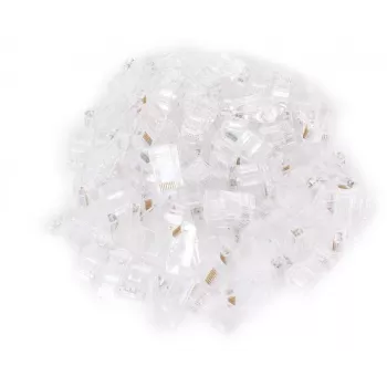 GETFORT Connecteur RJ45 Cat.5e pass-through UTP 8P8C lot de 100