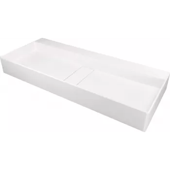 DEANTE Plan vasque en granit à poser avec grille - graphite 500x400mm
