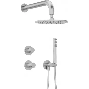 Ensemble de douche encastré DEANTE avec pommeau de douche - chrome, pommeau de pluie 250 mm, mitigeur monocommande