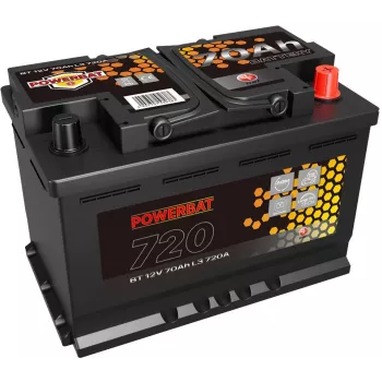 Batterie AGM Start-Stop POWERBAT L3 12V 70Ah
