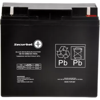 Batterie AGM POWERBAT SECURBAT 18-12 12V 18Ah