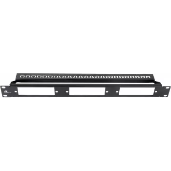 Getfort panneau de brassage modulaire 1U 24 ports noir