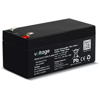 Batterie AGM VOLTAGE 12 V 3,5 Ah VE12-3.5 (durée de vie 6-9 ans)