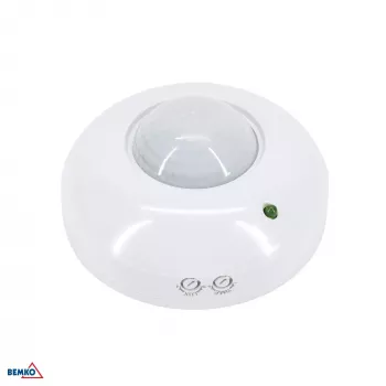 BEMKO Détecteur de mouvement PIR 1200W 360° Blanc