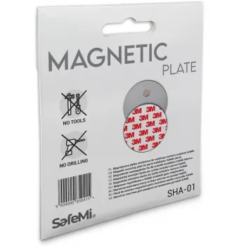 SAFEMI Plaques de montage magnétiques pour détecteurs de fumée et de CO SHA-01