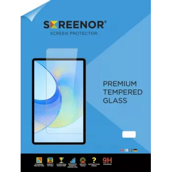 Protection d'écran en verre trempé SCREENOR pour Apple iPad Pro 10,5 inch (2017) - dureté 9H, revêtement oléophobe, bords arrondis 2,5D, ultra-clair HD