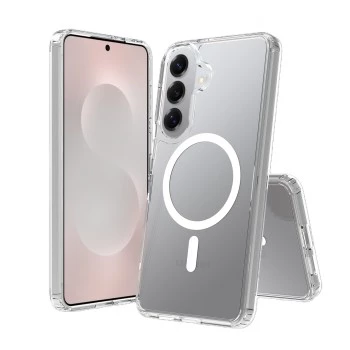 Coque bumper SCREENOR pour Samsung S26+, Magnetic Clear