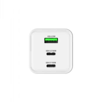 GRATEQ HALTI chargeur mural GaN PD/PPS 2xUSB-C/1xUSB-A 100W noir