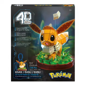 Kit de maquette 3D Pokémon Évoli SPINMASTER 4D Build (83 pièces)