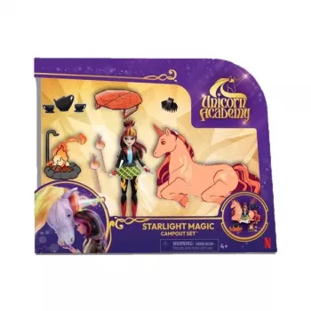 Ensemble feu de camp Cinders SPINMASTER Unicorn Academy (avec Valentina, Cinder et accessoires)