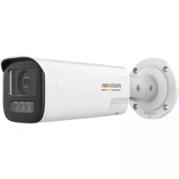 Hikvision DS-2CD1B47G3H-LIUF/SRB(2.8mm) caméra IP 4MP ColorVu avec lumière blanche, micro intégré, MicroSD, PoE
