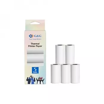 G&G Papier thermique 5 rouleaux 57 x 30 mm longueur 6,6 m (21690)