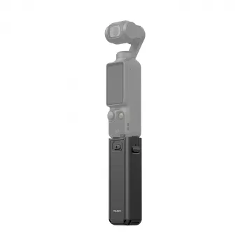 TELESIN Poignée batterie 5000 mAh batterie externe pour DJI Osmo Pocket 3 / 4, USB-C, noire