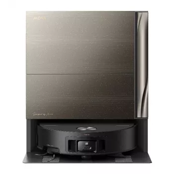 Mova Z70 Ultra Roller Robot aspirateur et laveur complet avec station de nettoyage, noir