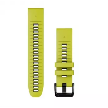 Bracelet de montre Garmin QuickFit 22 mm en silicone, Lime/Graphite (010-13280-03)