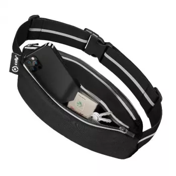 CELLY Ceinture de course universelle imperméable jusqu'à 6,9, noire