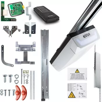 Kit d'ouverture de porte de garage FAAC D600 FDS avec courroie Kevlar 3m et rail en deux parties