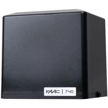 Capot supérieur FAAC 740C noir pour motorisation de portail coulissant
