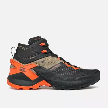 Garmont 9.81 Onyx Mid GTX Approach Shoes - Raven Black/Pale Beige - Size 42
