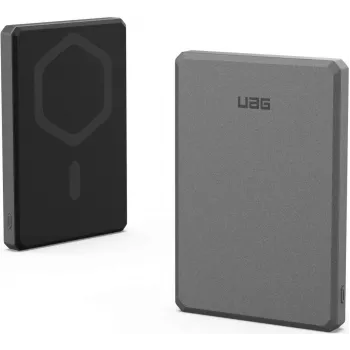 Batterie externe robuste ultra-fine Urban Armor Gear UAG chargeur sans fil magnétique 5000 mAh 20W noire