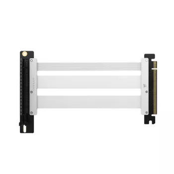 Corsair Premium câble riser PCIe 5.0, 175 mm, interface x16 - blanc