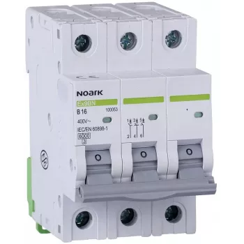 NOARK Ex9BN 3P B25 Disjoncteur miniature MCB 25A 6kA courbe B 3 pôles