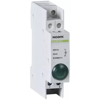 NOARK Ex9PD1g Voyant LED vert 230V AC/DC 22mm encastrable IP65