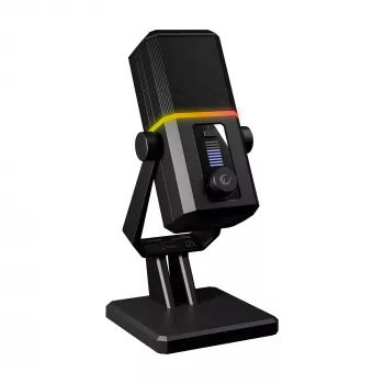 Microphone de gaming Rampage Cyclone RGB USB-C noir