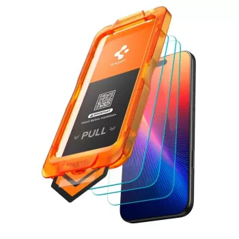 Spigen Glas.tR AlignMaster Slim lot de 3 protections d'écran en verre trempé pour Apple iPhone 17