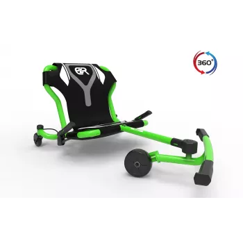 Kart à propulsion par pédales EzyRoller Spinner Pro X vert 360° pour enfants dès 10 ans