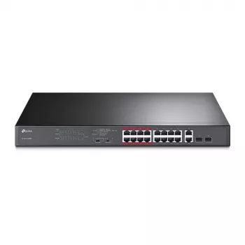 Switch PoE+ non administrable TP-Link TL-SL1218MP 18 ports Gigabit (16 ports PoE+, budget 192 W)