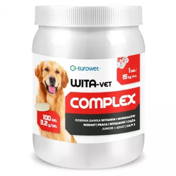 EUROWET Wita-Vet Complex 3,2g complément alimentaire pour chien - 100 comprimés