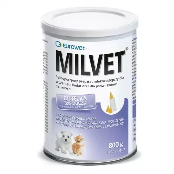 Lait maternisé EUROWET Milvet pour chiens et chats - 800 g