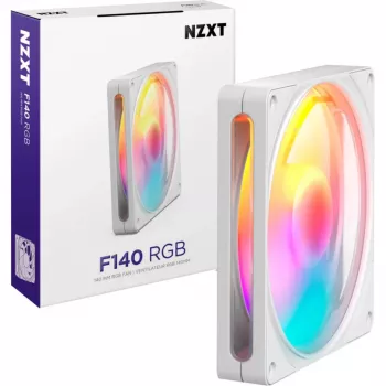 NZXT F140 RGB White Ventilateur PWM 140 mm avec RGB adressable