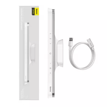 Lampe de moniteur Baseus Magnetic Stepless Pro avec panneau tactile (blanc)