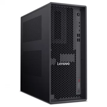 Station de travail tour Lenovo ThinkStation P4 30KN - AMD Ryzen 5 Pro 9655 3,9 GHz, 32 Go RAM, 512 Go SSD NVMe, graphiques Radeon, Windows 11 Pro, moniteur
