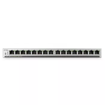 ZyXEL GS1100-16EP Switch Gigabit PoE+ 16 ports non administrable, budget 135W, sans ventilateur, fin