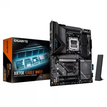 Carte mère GIGABYTE X870E EAGLE WIFI7 AM5 ATX, DDR5, USB4, Wi-Fi 7, 5GbE, 4x M.2