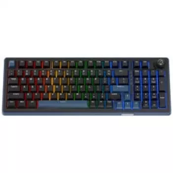 Clavier gaming Ducky OK-M 98, disposition 98%, hot-swappable, RGB, ANSI - switches KTT Baby Blue