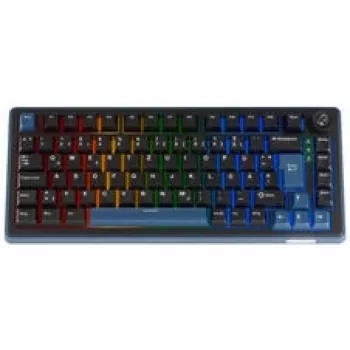 Ducky OK-M 75 Clavier gaming mécanique, format 75%, switches tactiles KTT hot-swappables, rétroéclairage RGB, ISO, noir