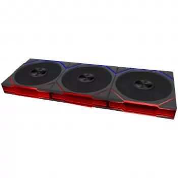 Ventilateur Lian Li UNI FAN TL FLEX Wireless ARGB 120 mm, pack de 3 avec contrôleur - noir