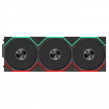 Ventilateur Lian Li UNI FAN TL FLEX Wireless ARGB 120 mm, pack de 3 avec contrôleur - noir