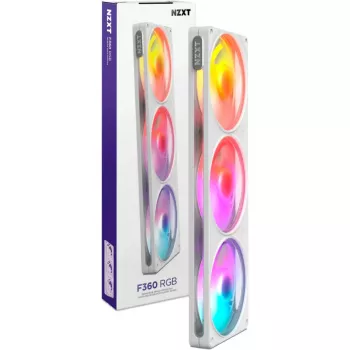 NZXT F360 RGB blanc refroidisseur liquide tout-en-un pour CPU 360mm