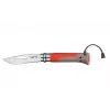Opinel No. 08 Outdoor couteau de poche multifonction rouge