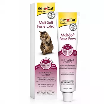 GimCat Malt-Soft Paste Extra - pâte anti-boules de poils pour chats, 100 g