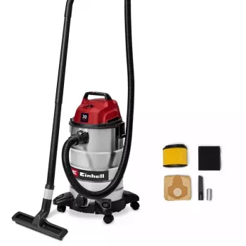 Einhell TC-VC 3055 S aspirateur eau et poussière 30 l, 950 W, cuve en acier inoxydable, fonction soufflante
