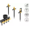 Ensemble de raccords en T pour arroseur Delock avec buses 90°, 180° et 360° + répartiteur 4 voies