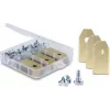 Delock lames de rechange revêtues de titane pour tondeuses robots Husqvarna, Gardena et Segway (lot de 30)